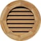 Ekena Millwork Round Gable Vent Functional, Western Red Cedar Gable Vent w/ 1" x 4" Flat Trim Frame, 16"W x 16"H GVWRO16X1601RFUWR - alternate 1